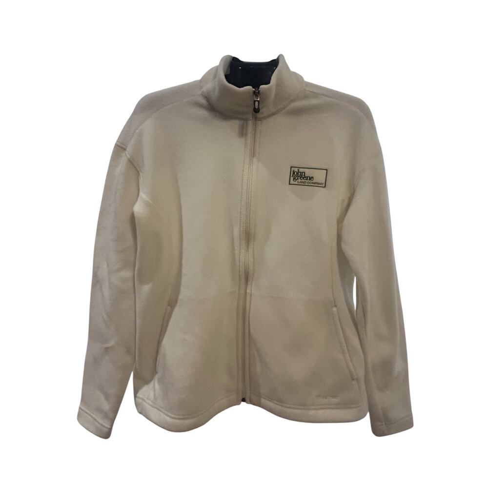Patagonia Cream Synchilla Full Zip Fleece Jacket Women's size XL